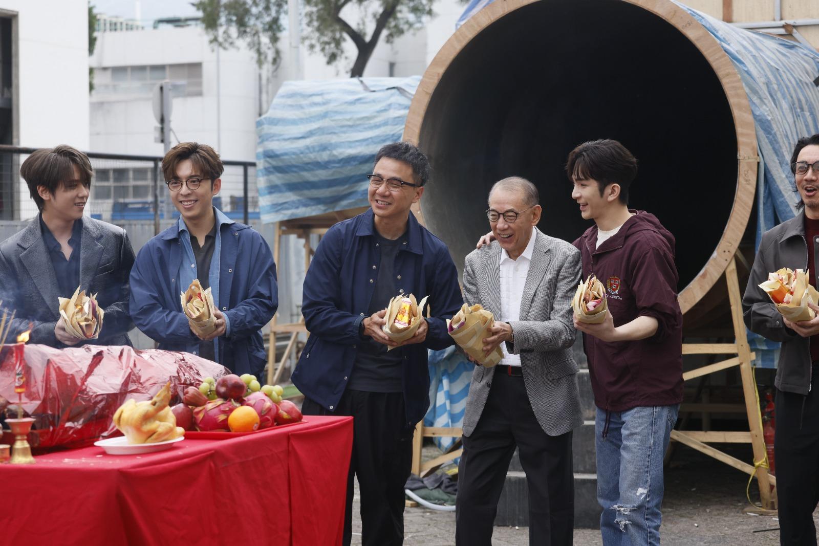 《盜月者》開鏡儀式。 (蘇文傑攝)