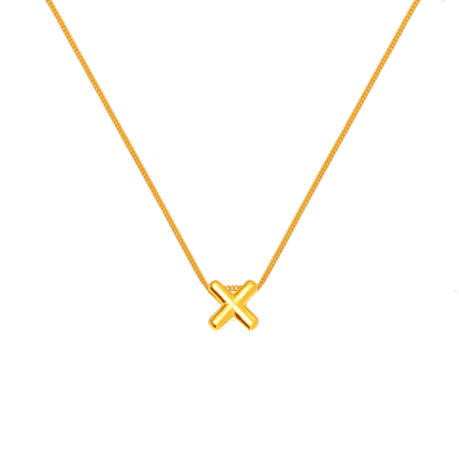 景福珠寶Tic Tac Toe 999.9足金系列吊墜 (光面);售價約$3,300-3,413。