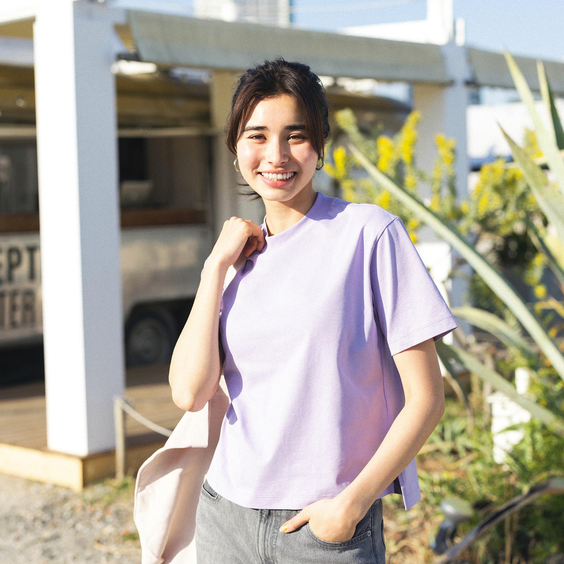 女裝 AIRism 棉質 T 恤 感謝價格$79 (原價$99)