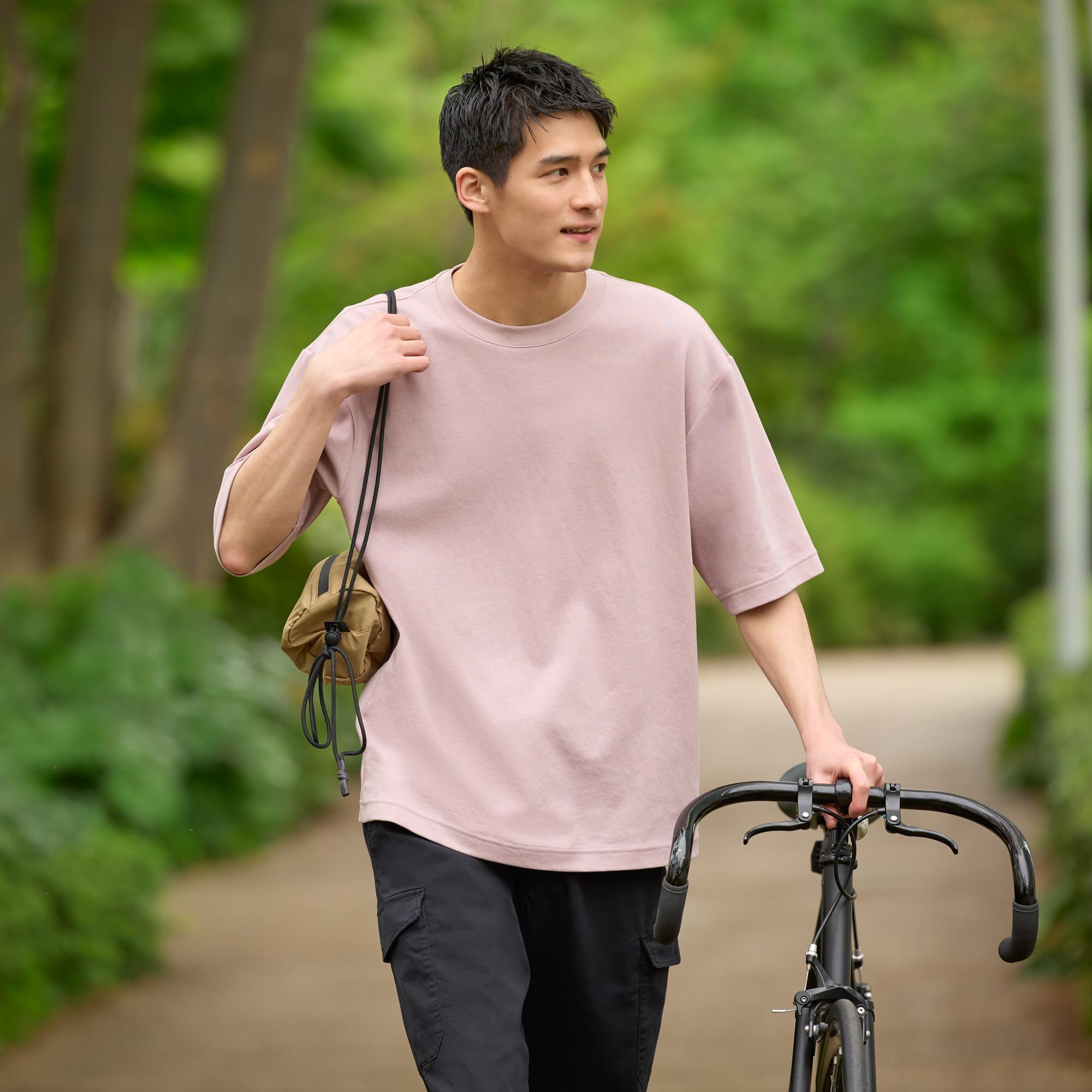 男裝U AIRism棉質寬鬆圓領T恤 感謝價格$99 (原價$149)