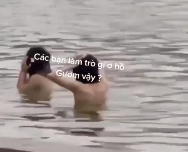 警方強調,還劍湖屬於歷史風景名勝禁止游泳釣魚。(YouTube)