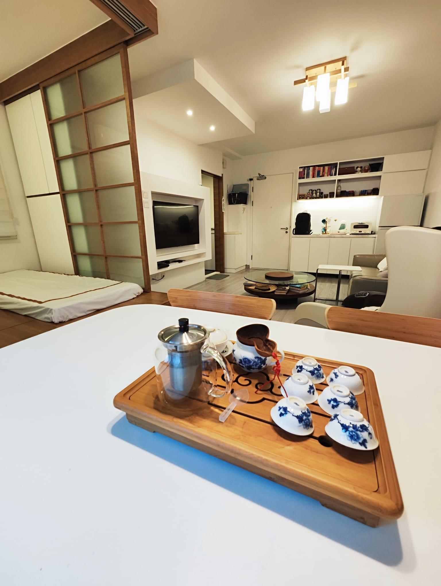 全屋裝修布局充滿日式風格,展現樸實舒適的家居氛圍。