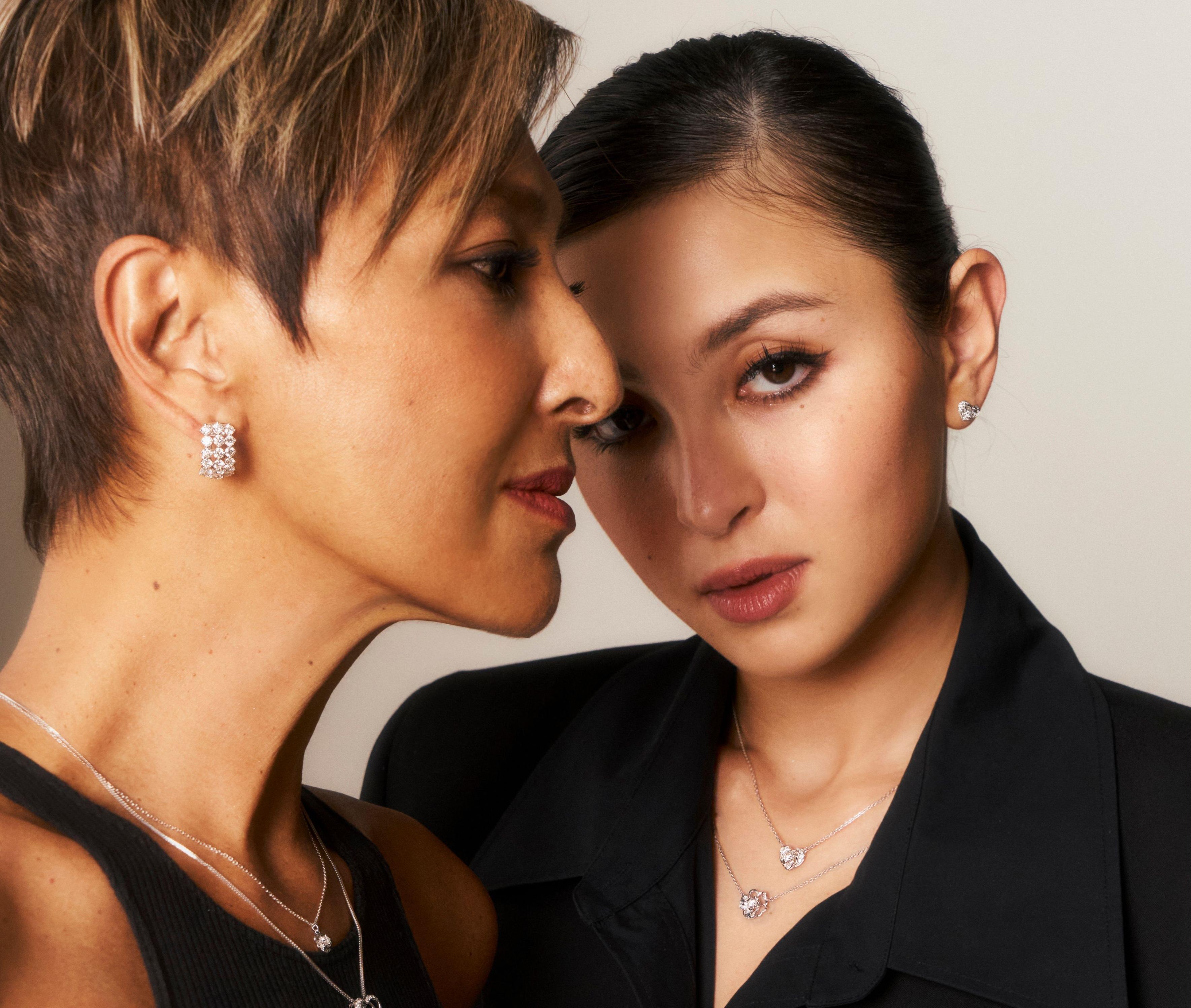 為迎接5月14日的母親節,上山詩鈉孖乖女Hilary拍攝母親節主題廣告。