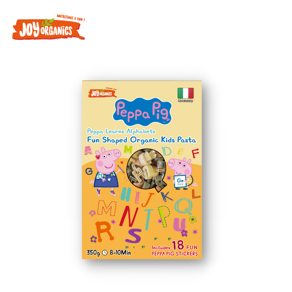 JOY ORGANICS PEPPA PIG 有機卡通意粉 350G│原價$45 特價$38 (85折)