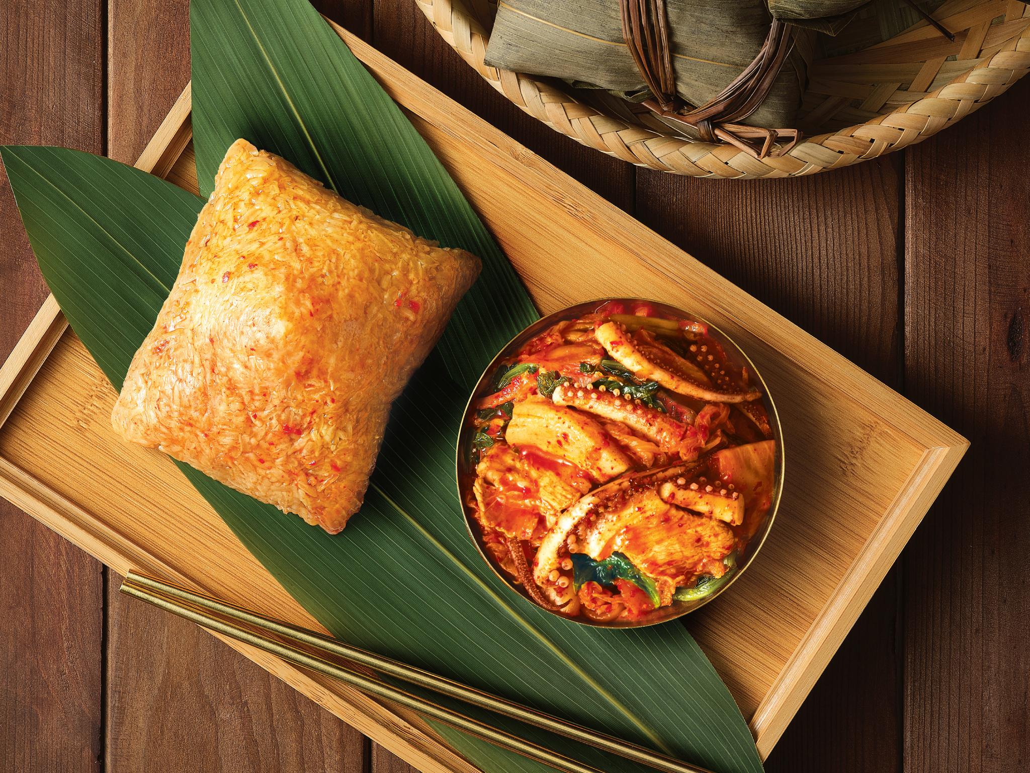 韓式八爪魚泡菜粽