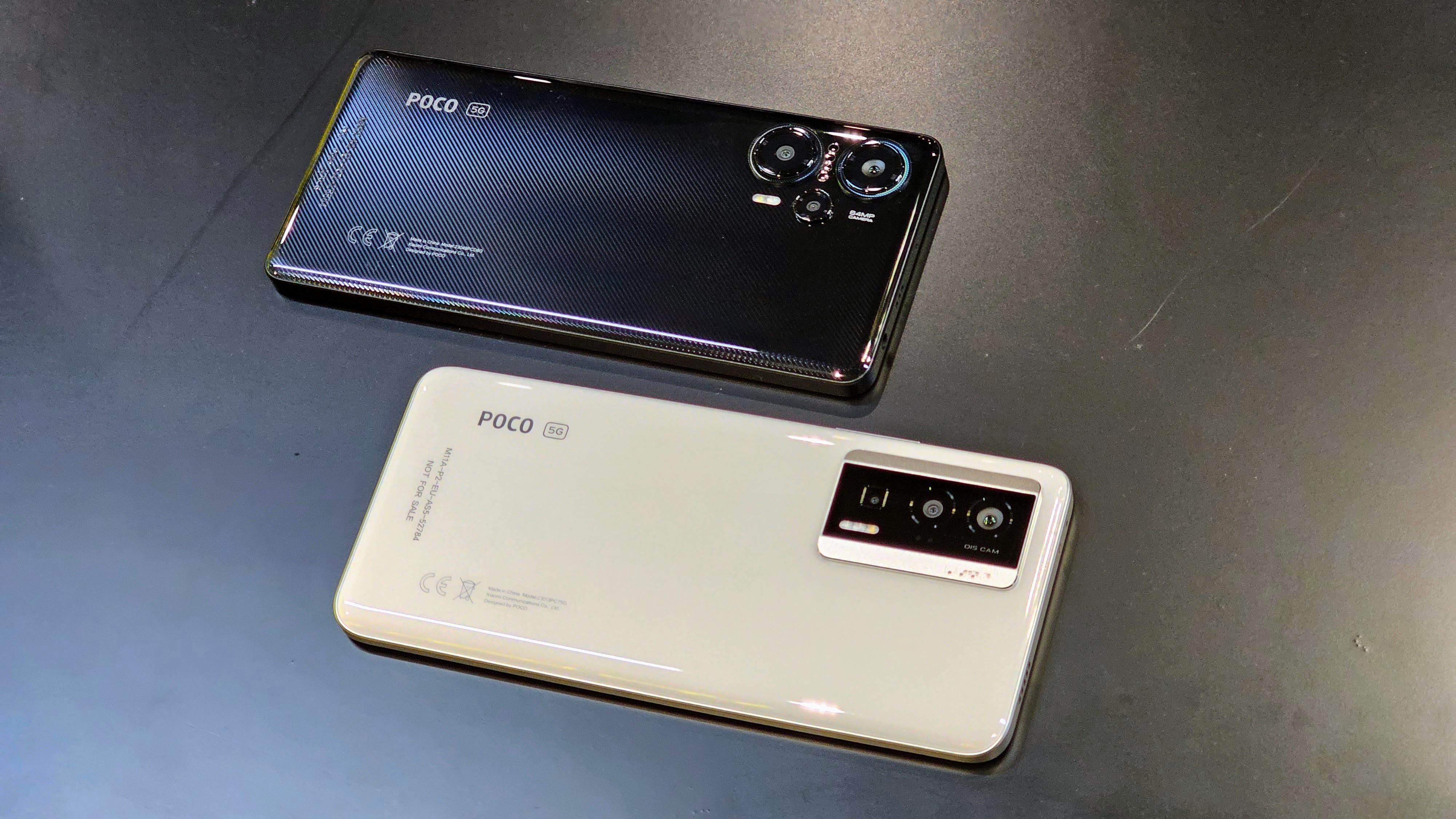 POCO F5(上)及POCO F5 Pro(下)。