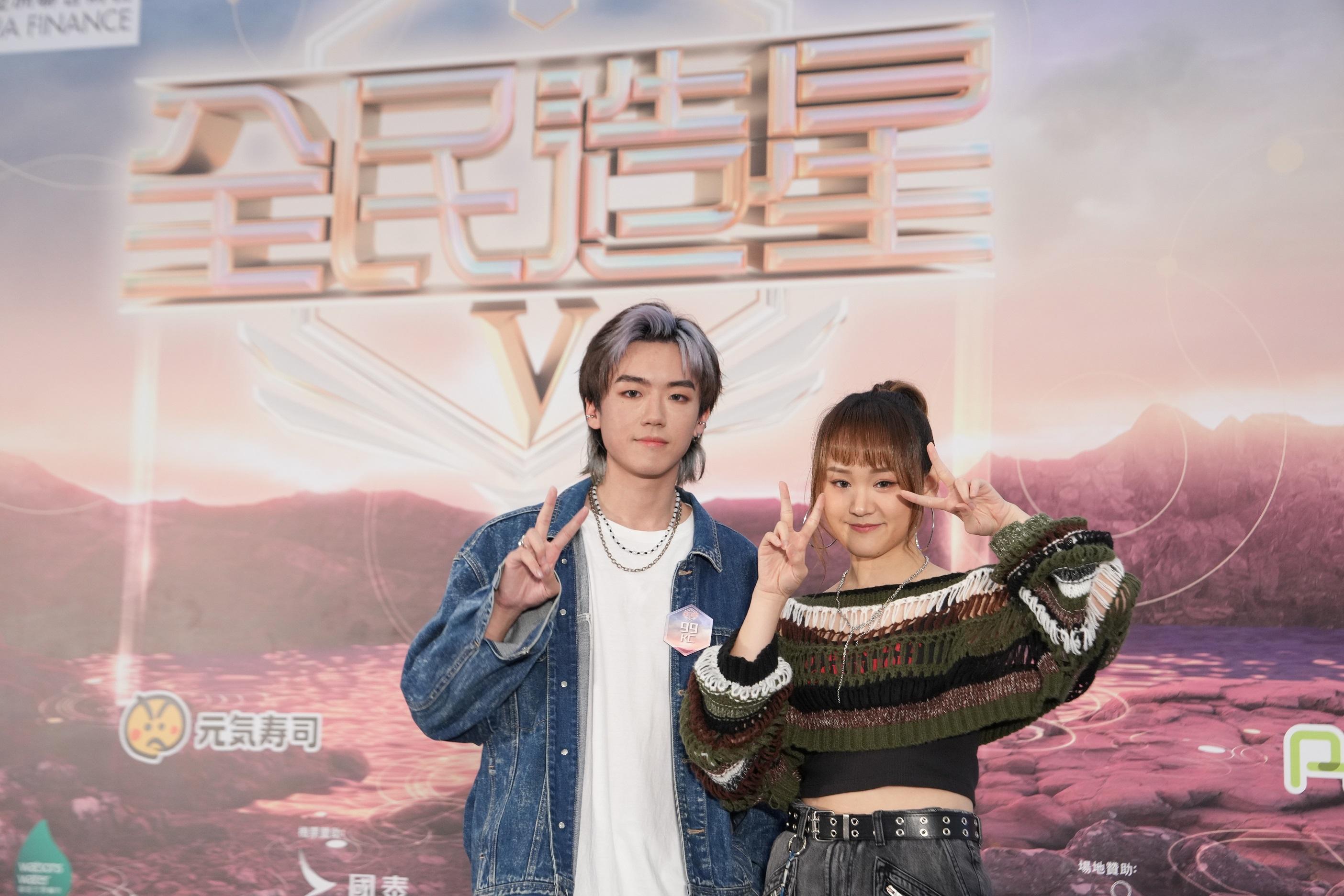 KC黃家灝表示,若能打入決賽,將找女友Win Win幫手編舞。(陳奕釗攝)