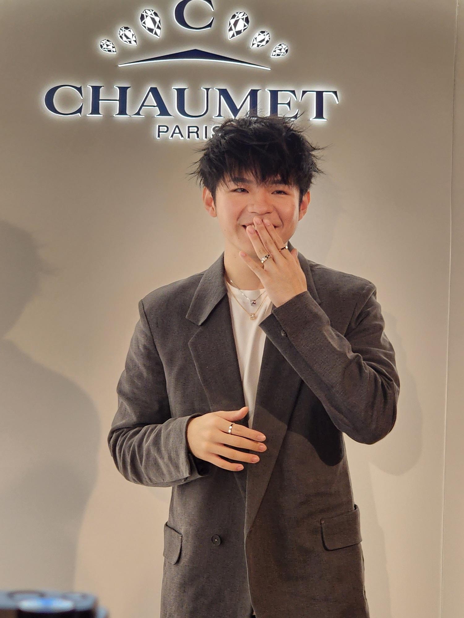 陳卓賢出席珠寶品牌代言活動。