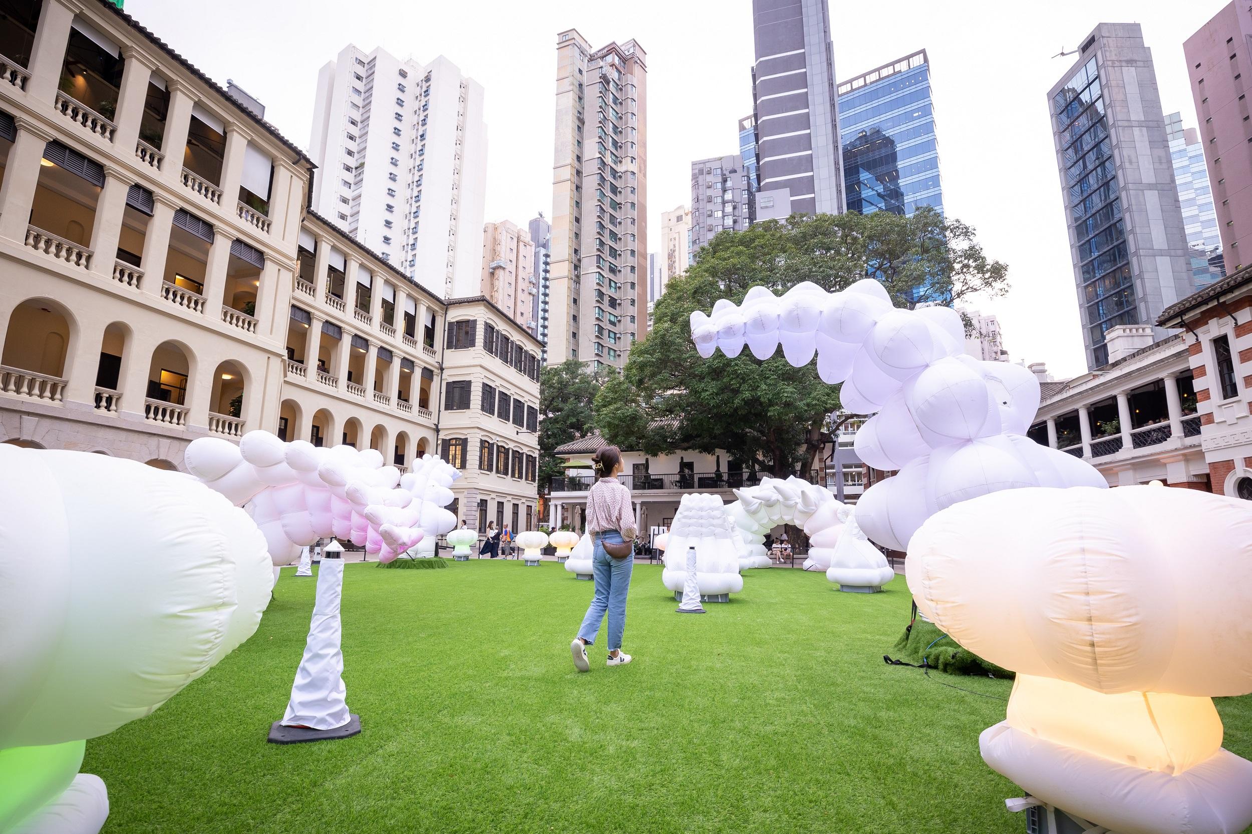 大館五周年浸沉式互動裝置《奇幻森林動毛蟲》