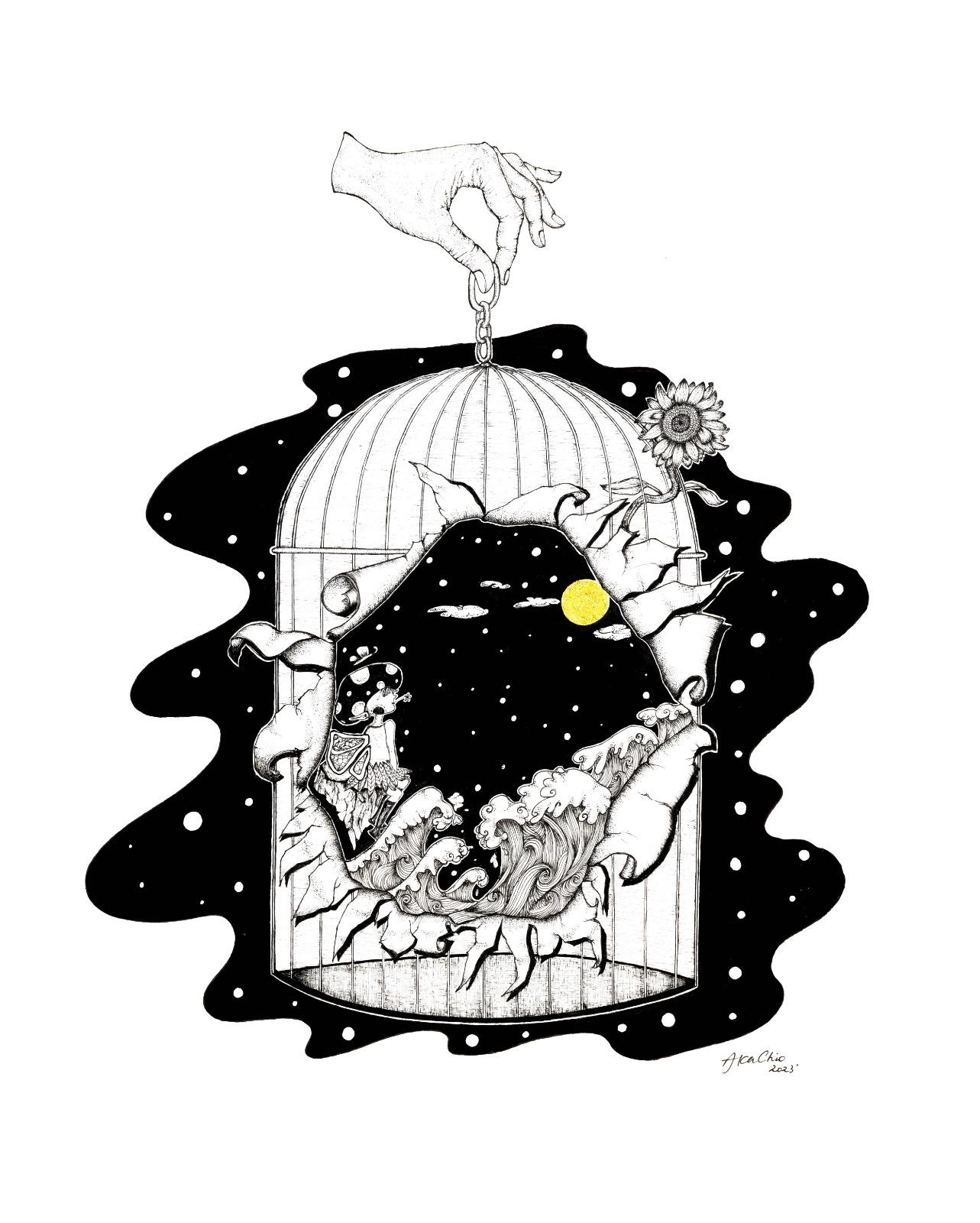 AKA趙慧珊畫作。