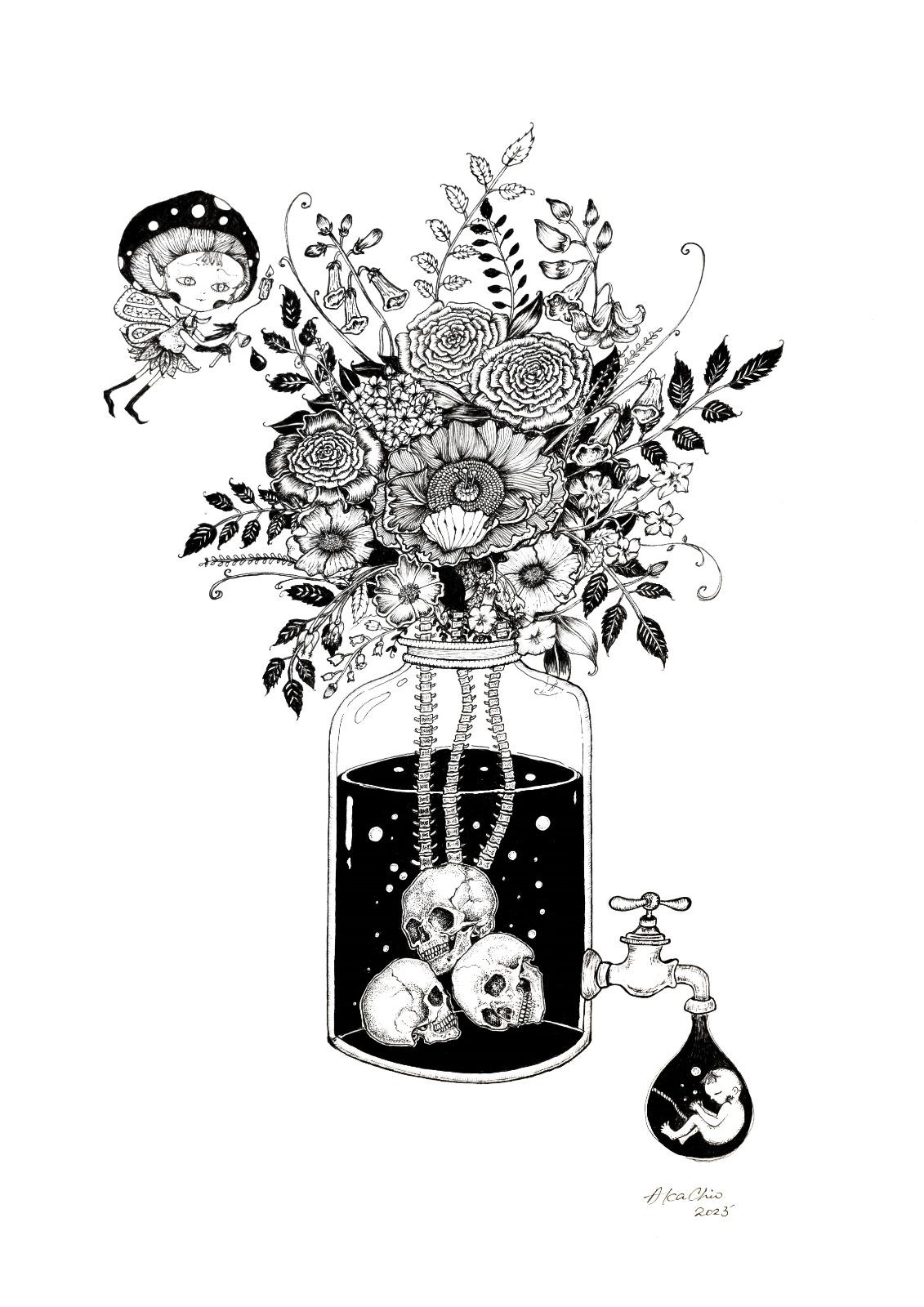 AKA趙慧珊畫作。