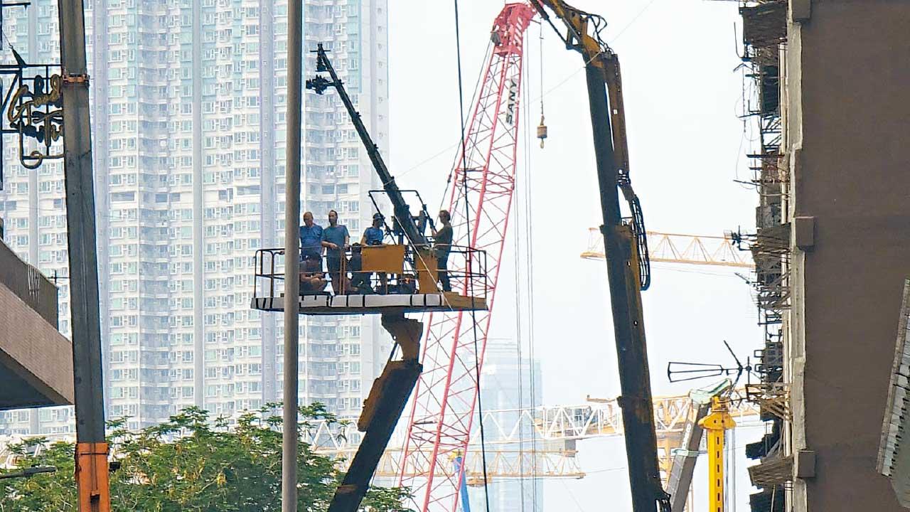 九龍城升降台倒塌