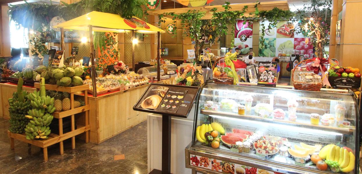 曼谷彩虹雲霄酒店水果自助餐