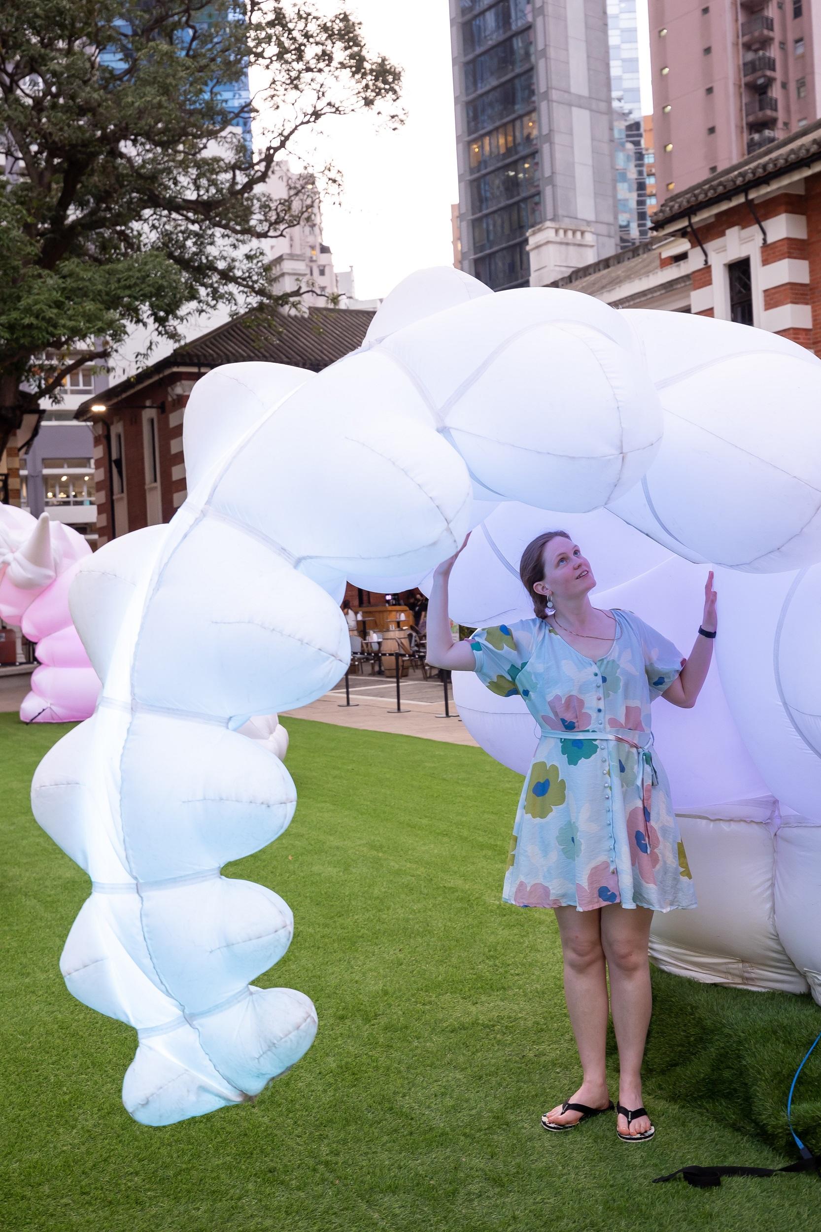 大館五周年浸沉式互動裝置《奇幻森林動毛蟲》