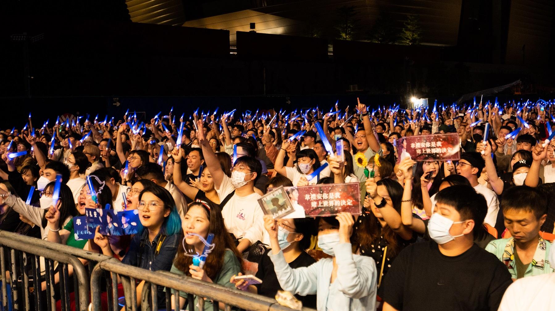 韋禮安相隔七年再來港開騷,歌迷反應熱烈。