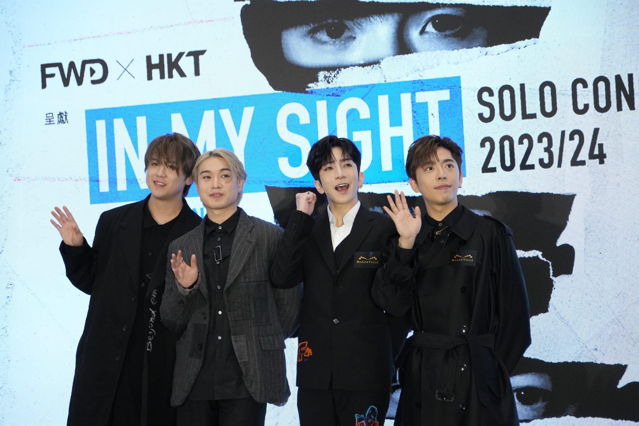 MIRROR四子現身太古城,宣布夏天各自開騷。 (李睿哲攝)