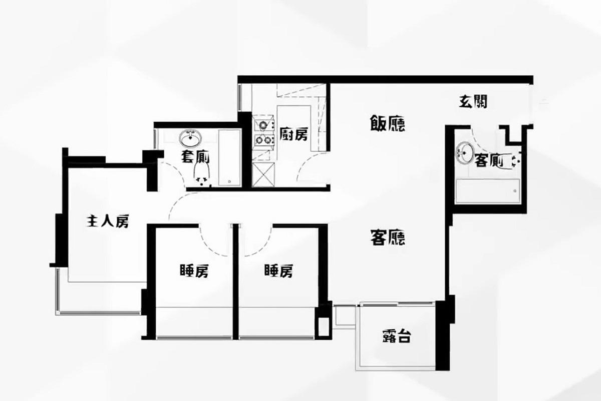 涉事影片介紹單位原先的結構。(片段截圖)