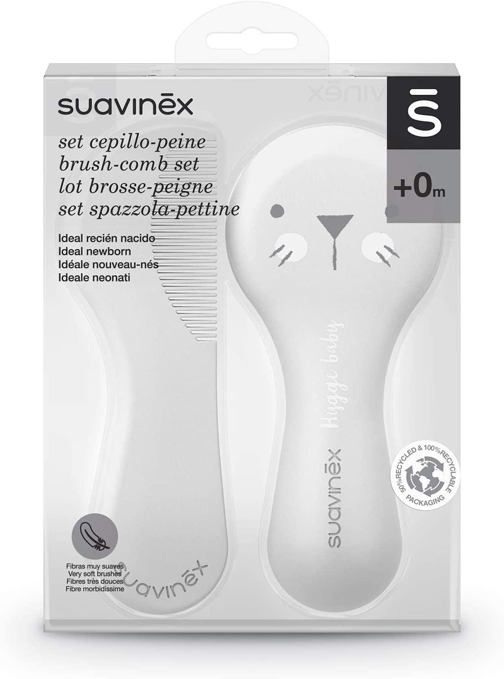 初生必備禮物套裝--SUAVINEX 梳刷護理套裝 (白色)│原價$973 特價$579 (6折)