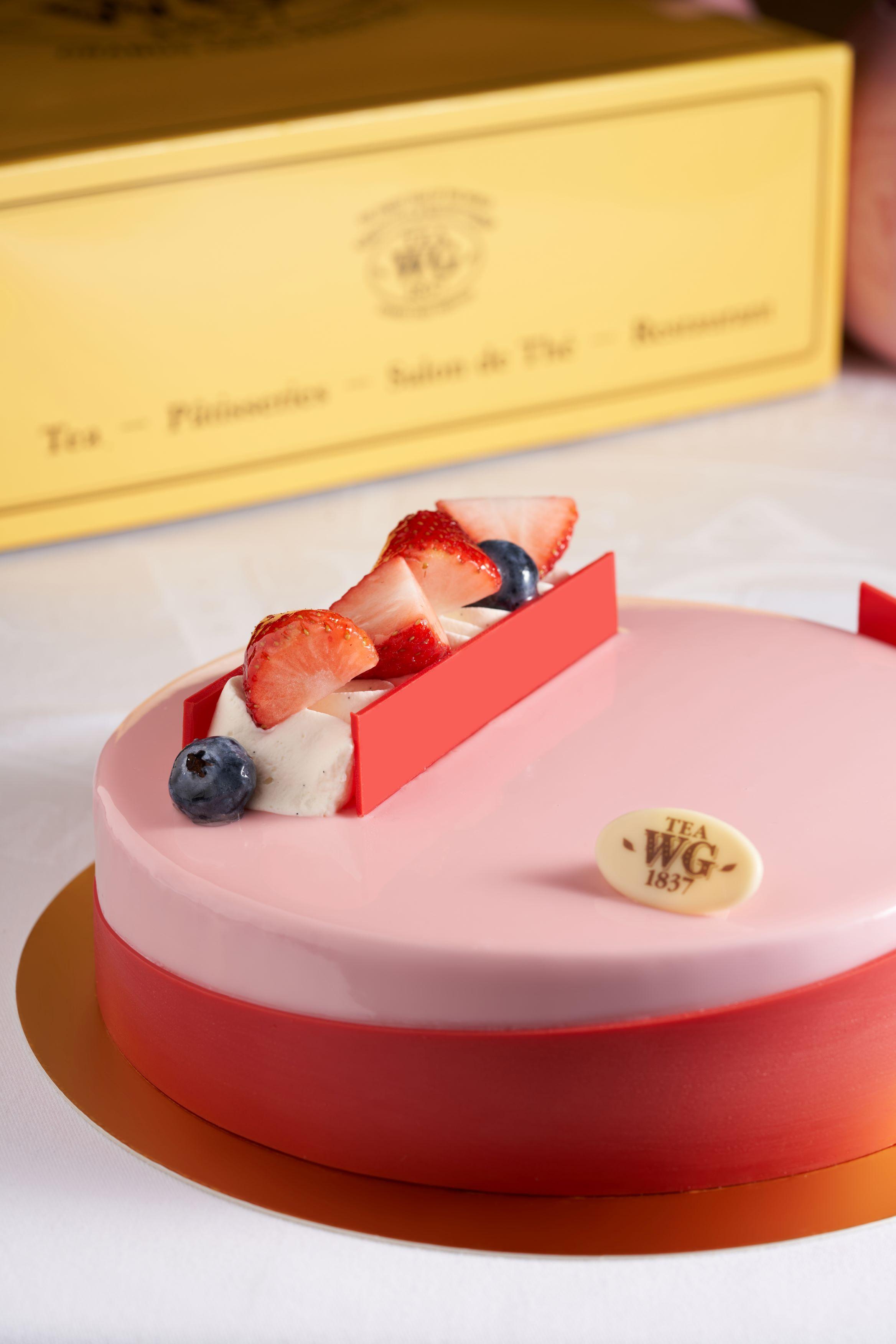 母親節玫瑰芬香紅茶茶香樹莓蛋糕