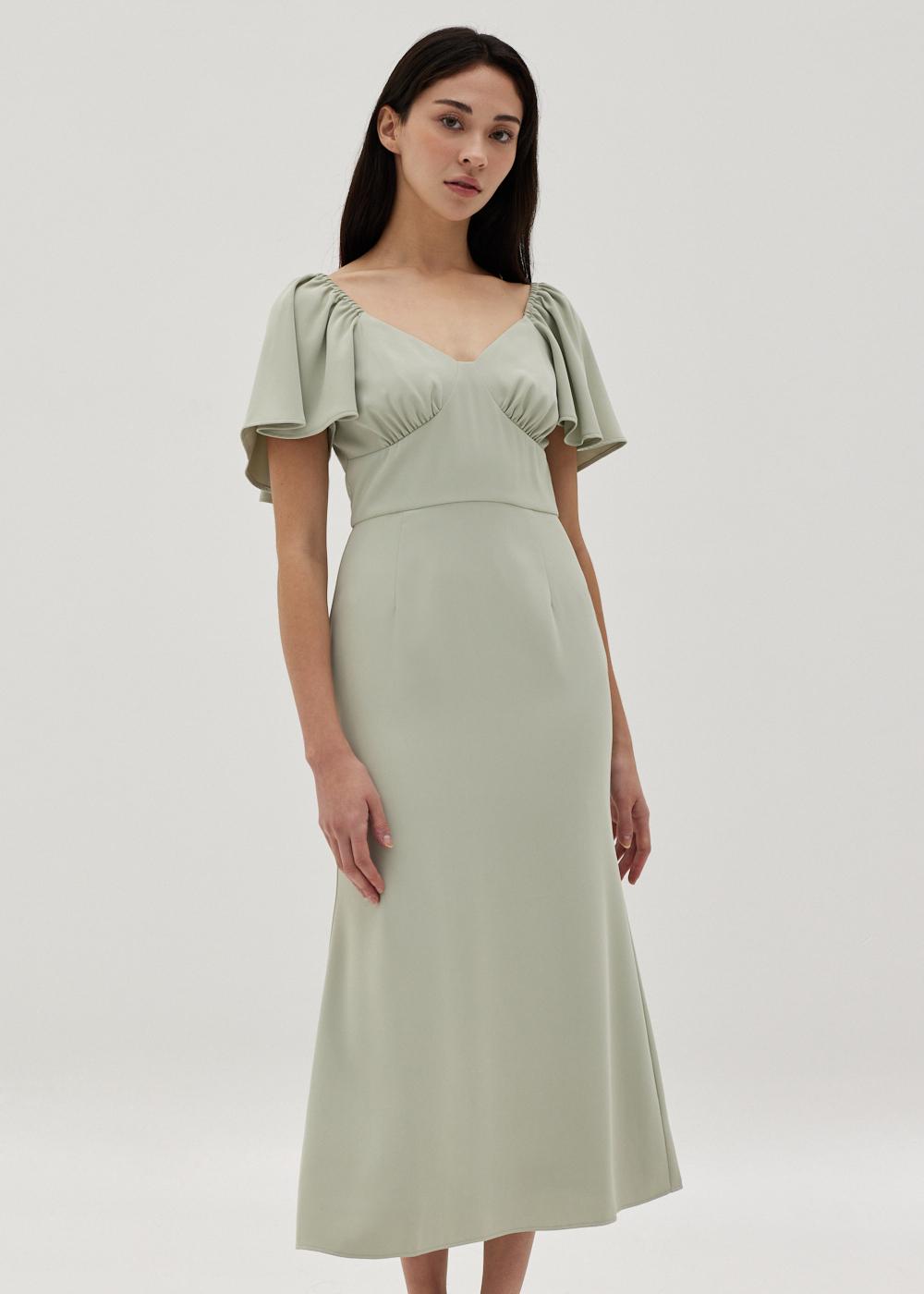 Valorie Flutter Sleeve Mermaid Dress HK$245 (original HK$409)