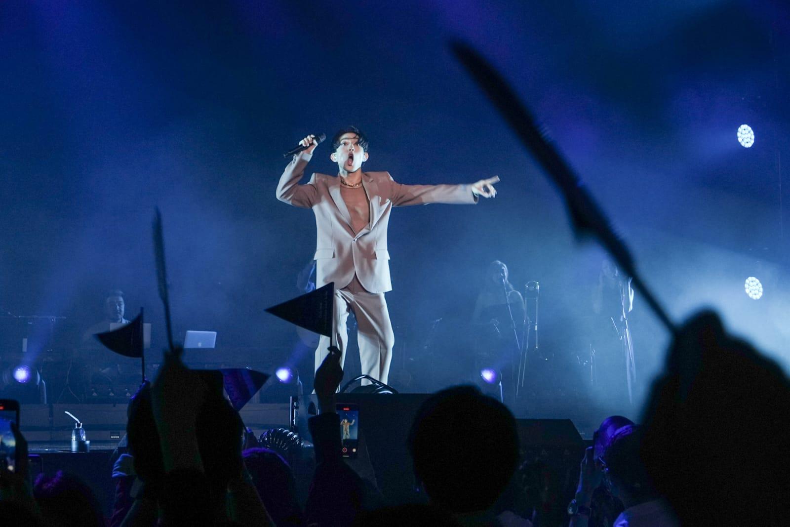 林宥嘉於紅館舉行《idol世界巡迴演唱會》香港站尾場。(李睿哲攝)