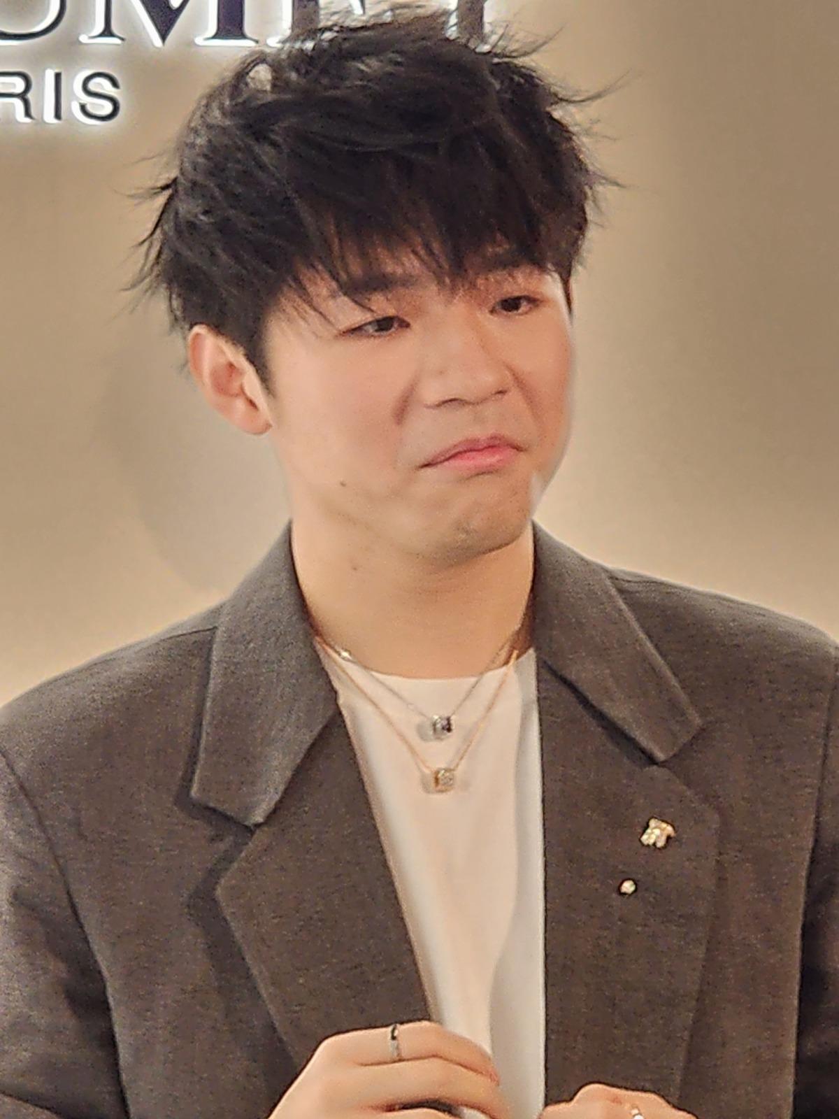 陳卓賢出席珠寶品牌代言活動。