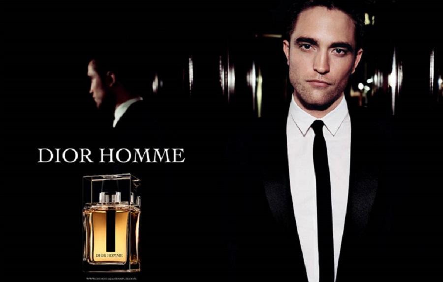 羅拔柏迪臣代言Dior Homme香水。