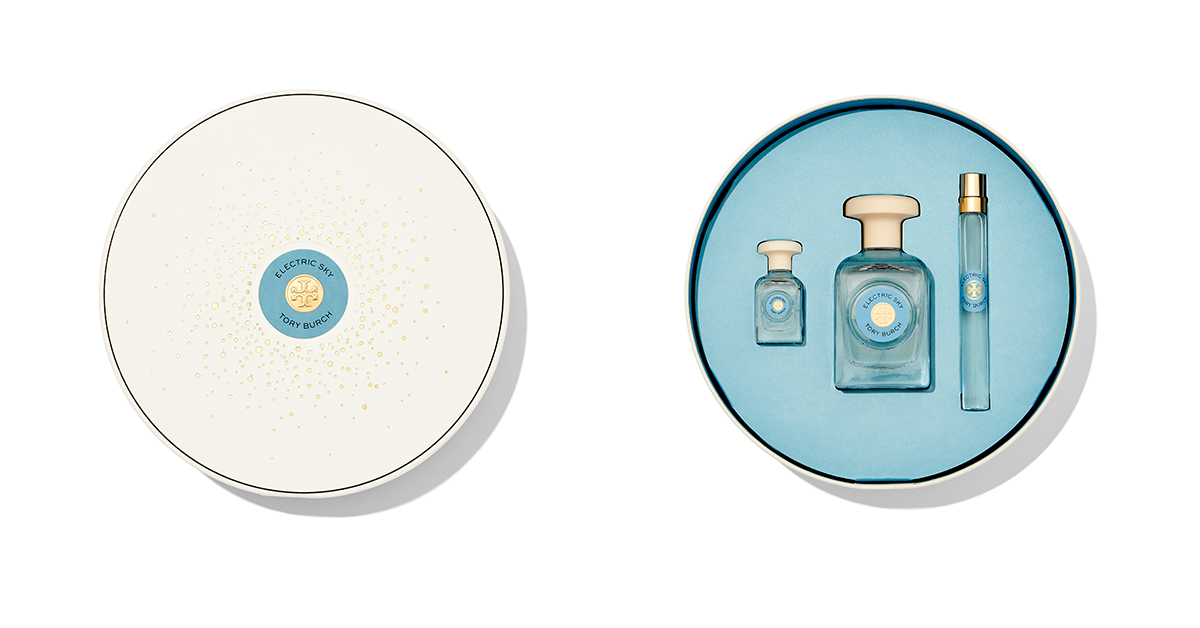 母親節禮物2023推介|Tory Burch Electric Sky 香氛禮盒套裝 $1,110 (價值$1,290)