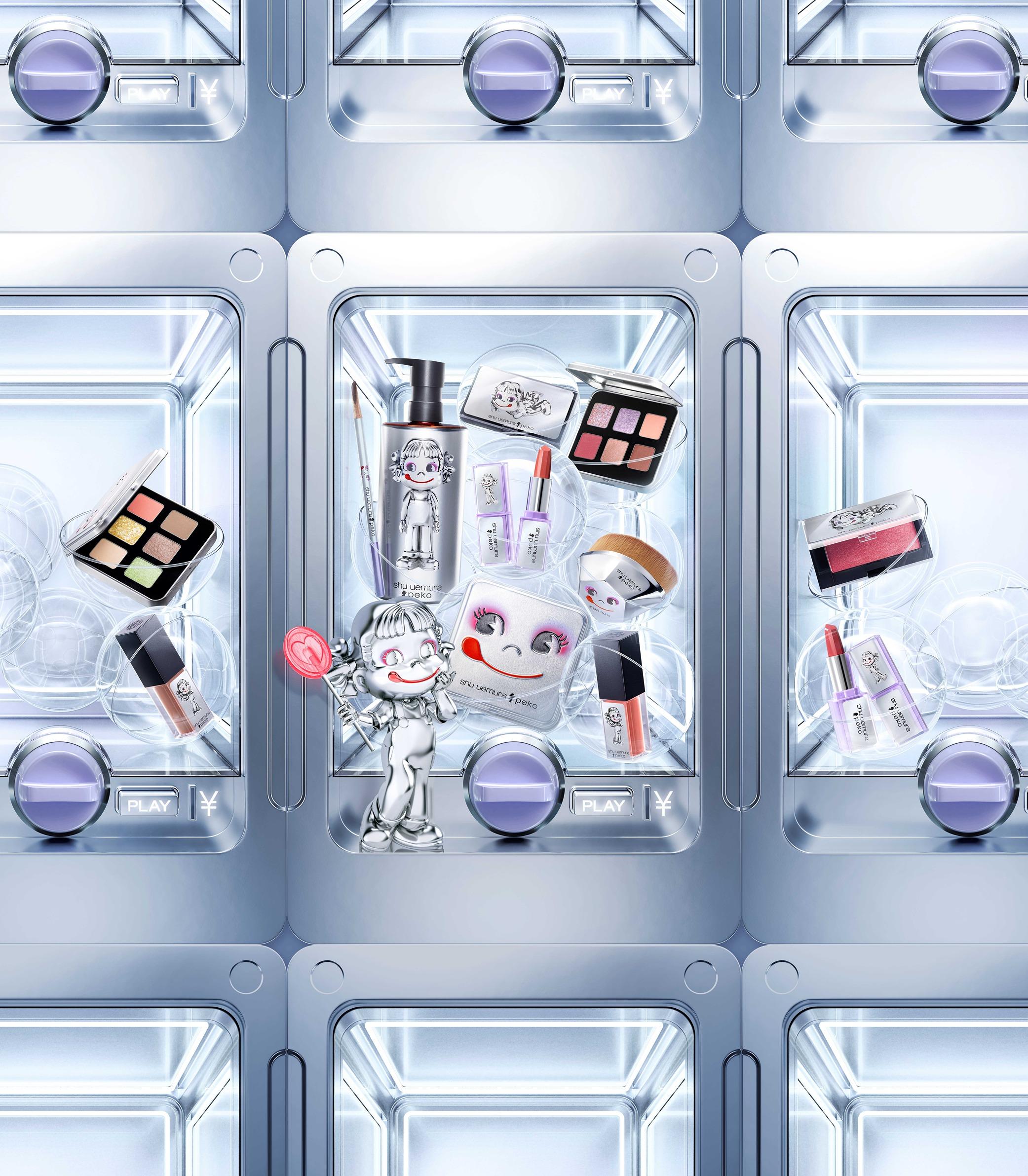 shu uemura x peko牛奶妹系列