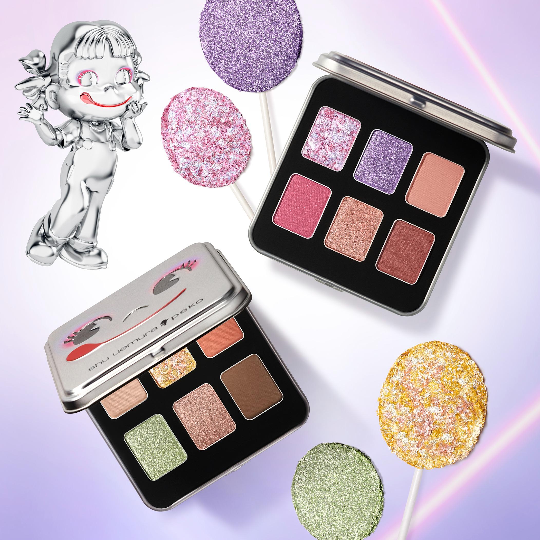 shu uemura x peko 牛奶妹系列|限定眼影組合 各$490