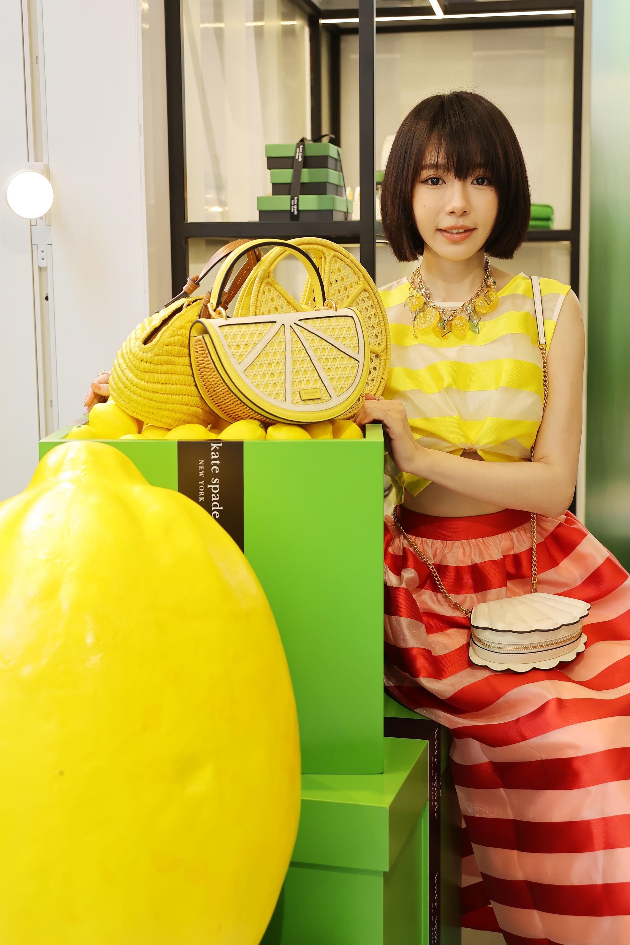 林明禎為kate spade Green Box香港站快閃店擔任揭幕嘉賓。