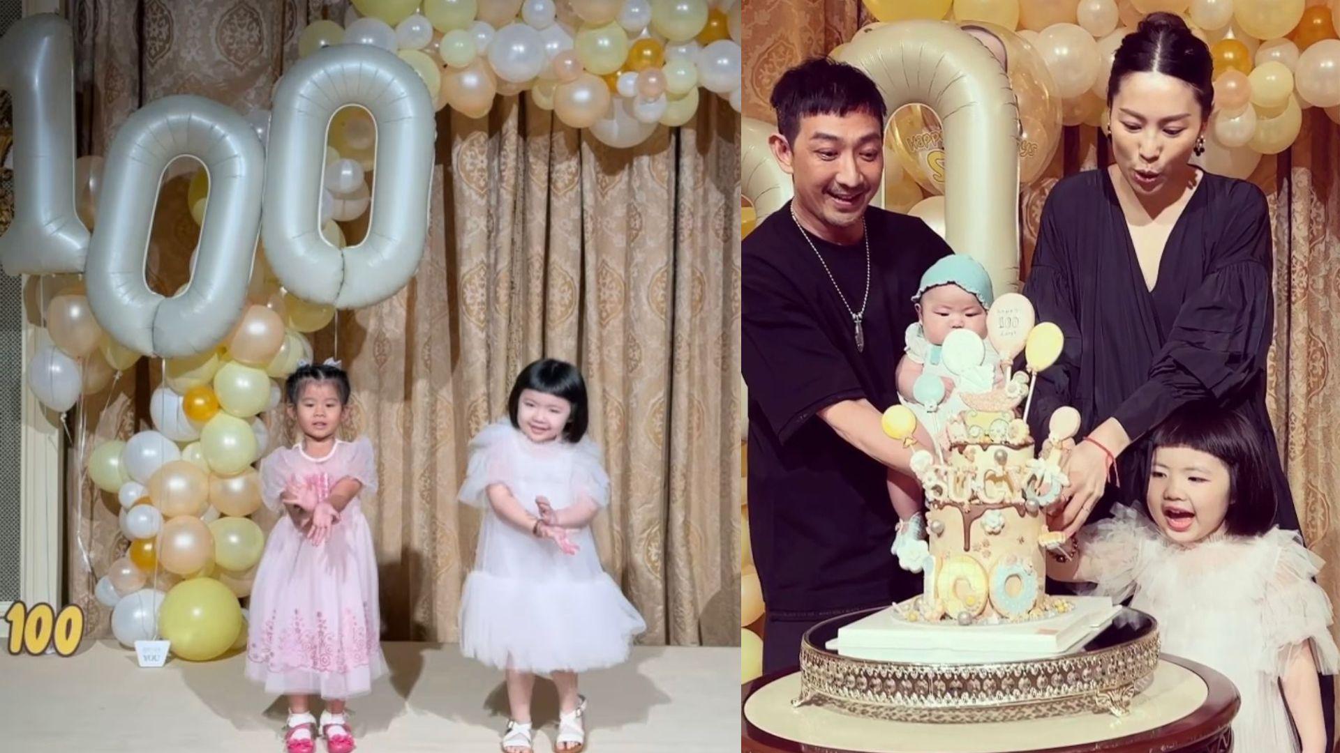 李璨琛細女Sucy舉行百日宴。