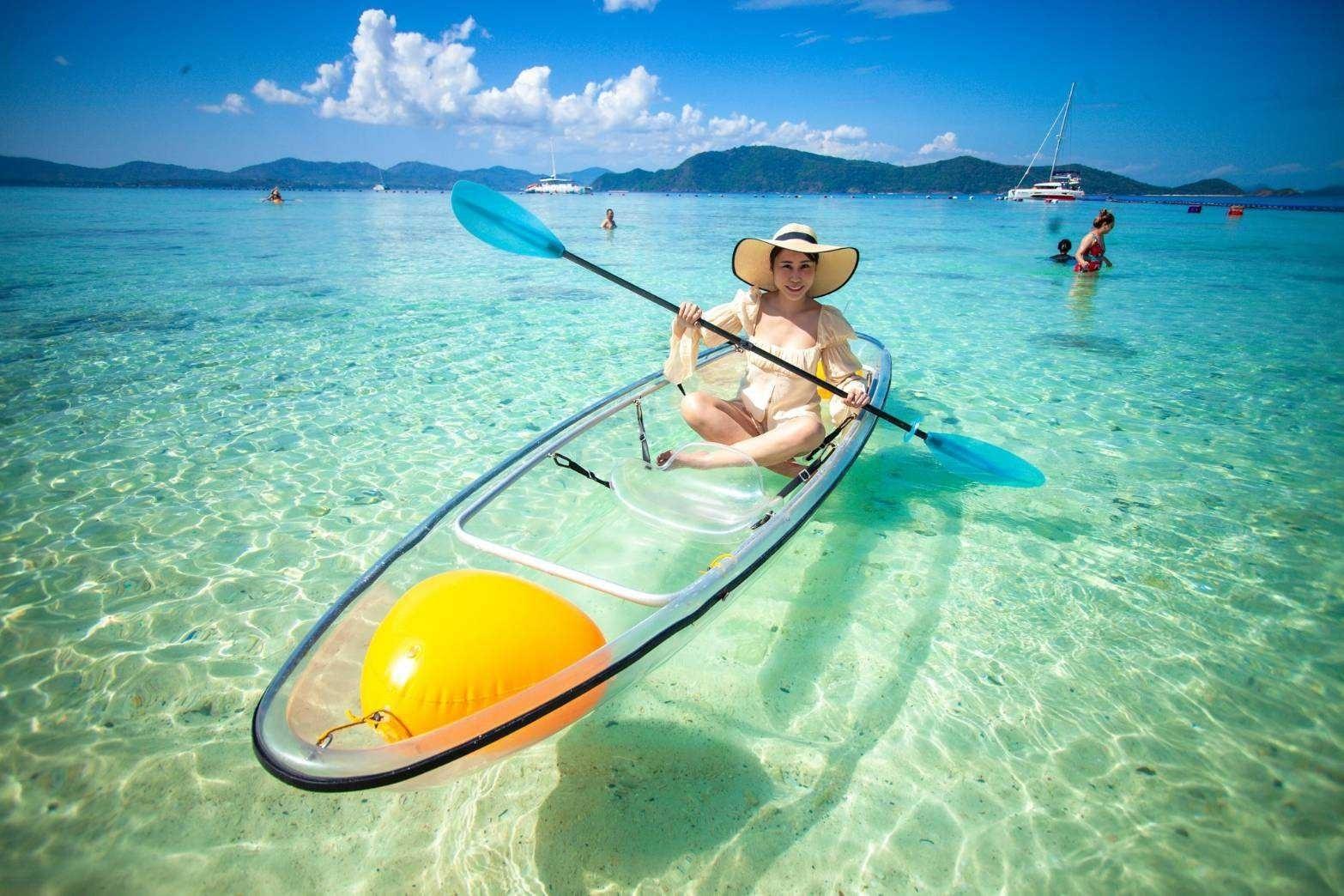 泰國布吉珊瑚島日落雙體船半日遊連自助晚餐