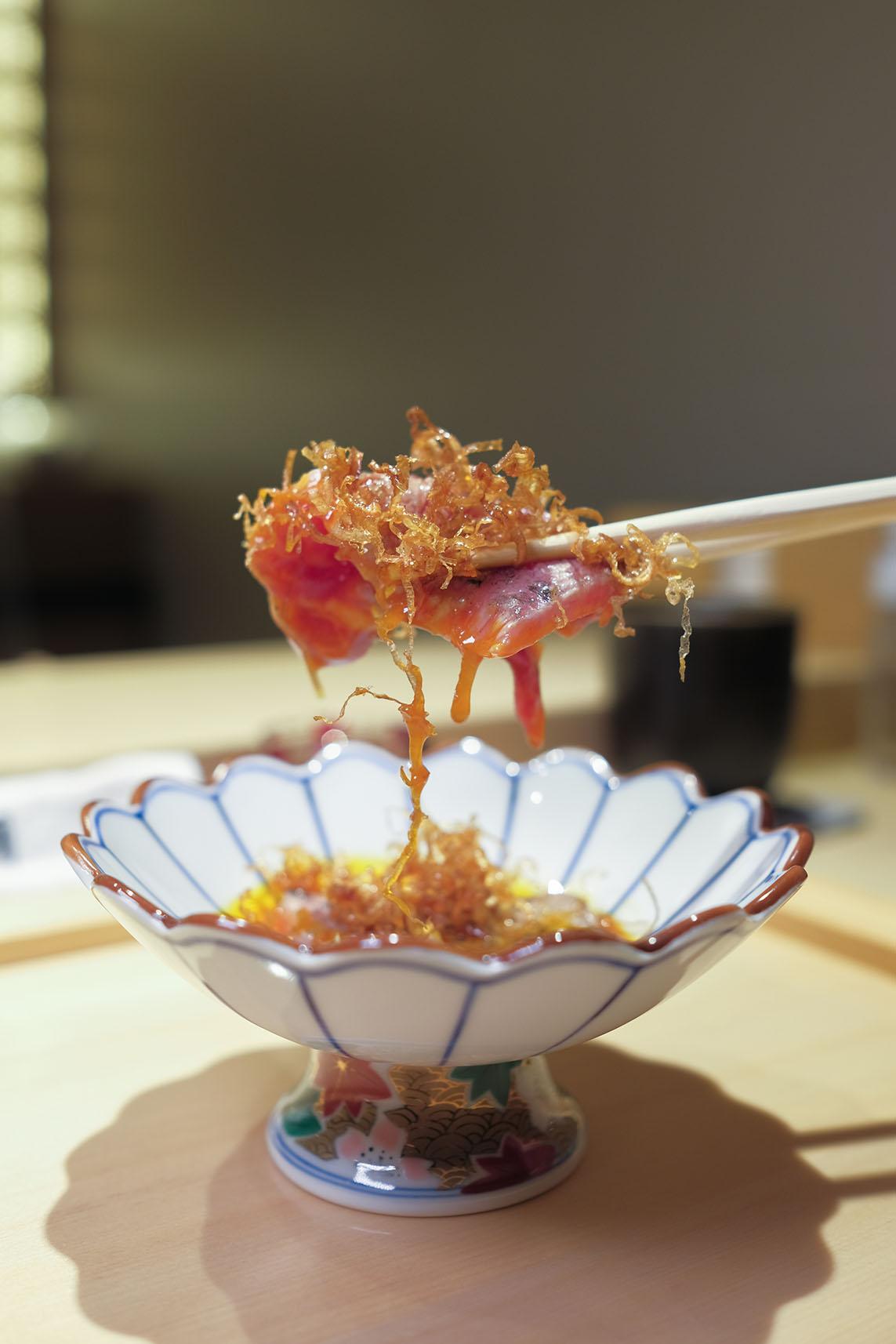 炭燒拖羅配醬油漬太陽蛋