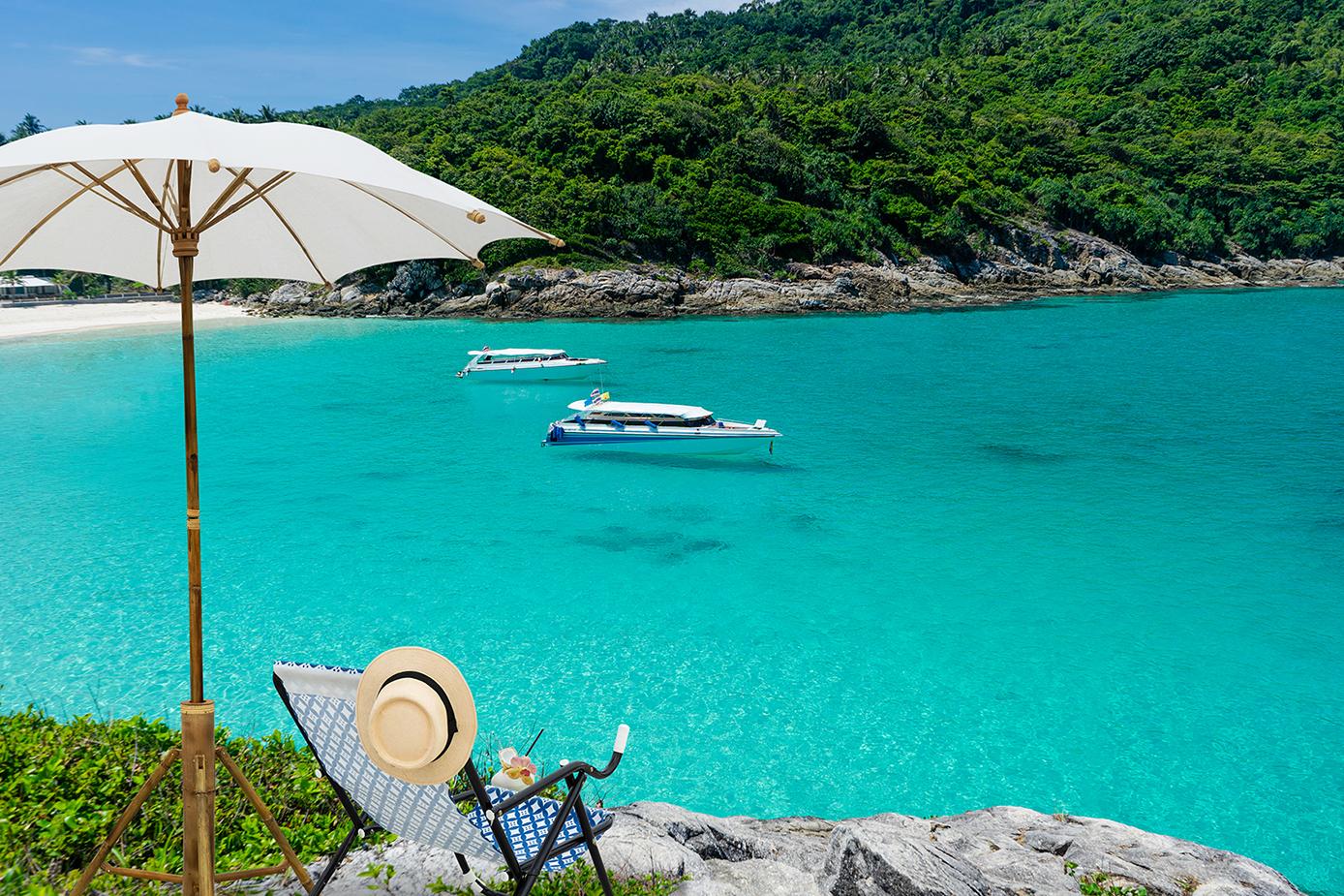 泰國布吉珊瑚島日落雙體船半日遊連自助晚餐