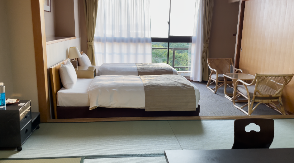 旅館風格以和洋式設計為主