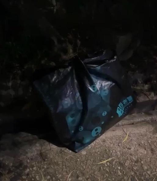 八哥B被封4層袋遺棄山邊終不治,棄狗漢:不想狗死在家中。(香港動物報@FB)