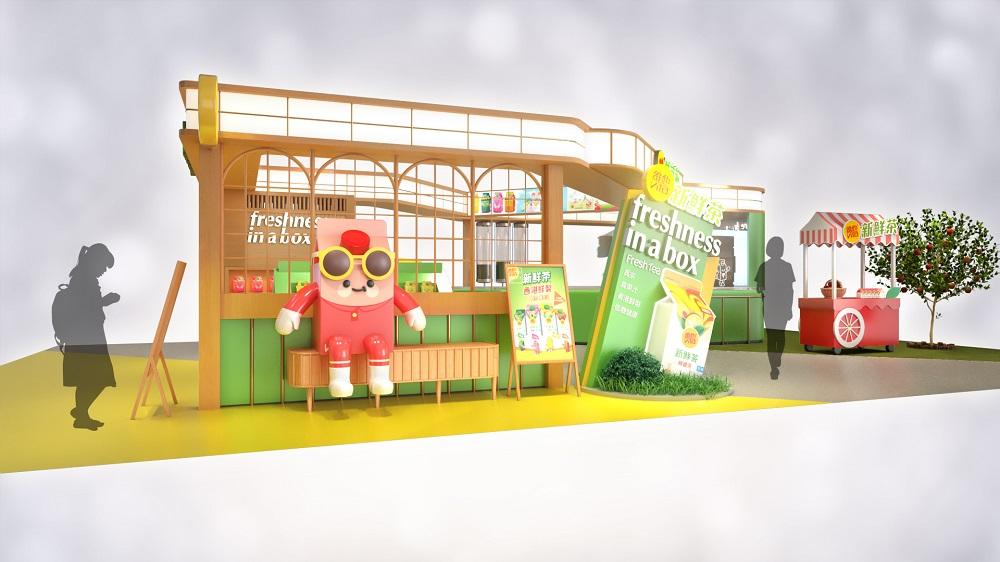 得意打卡位:新鮮仔仔任影唔嬲│場內設有得意打卡位,新鮮仔仔陪你於時尚茶舍造型的背景打卡,任影唔嬲。