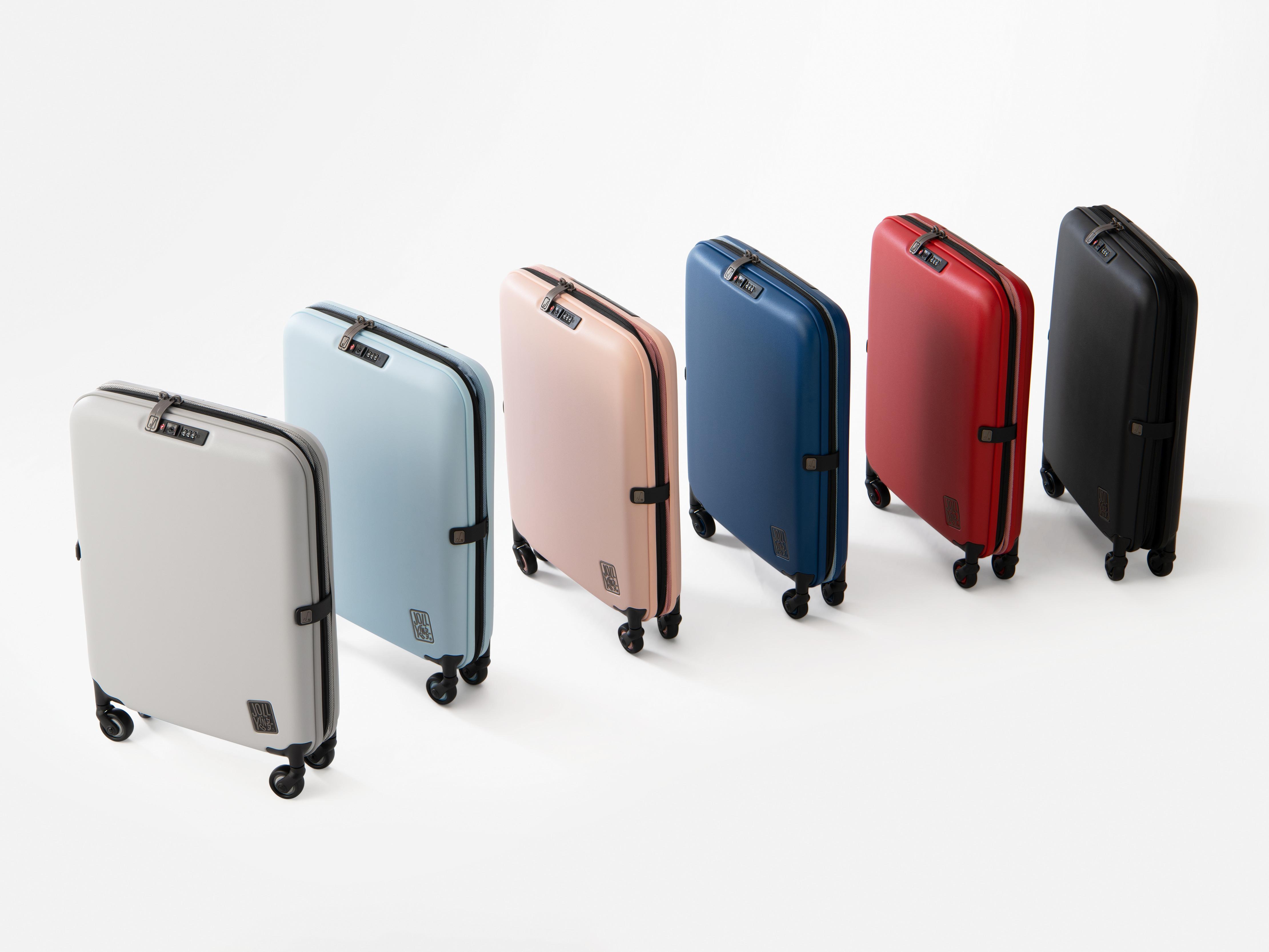 Jollying PEBBLE摺疊式瘦身行李箱備有多色選擇。