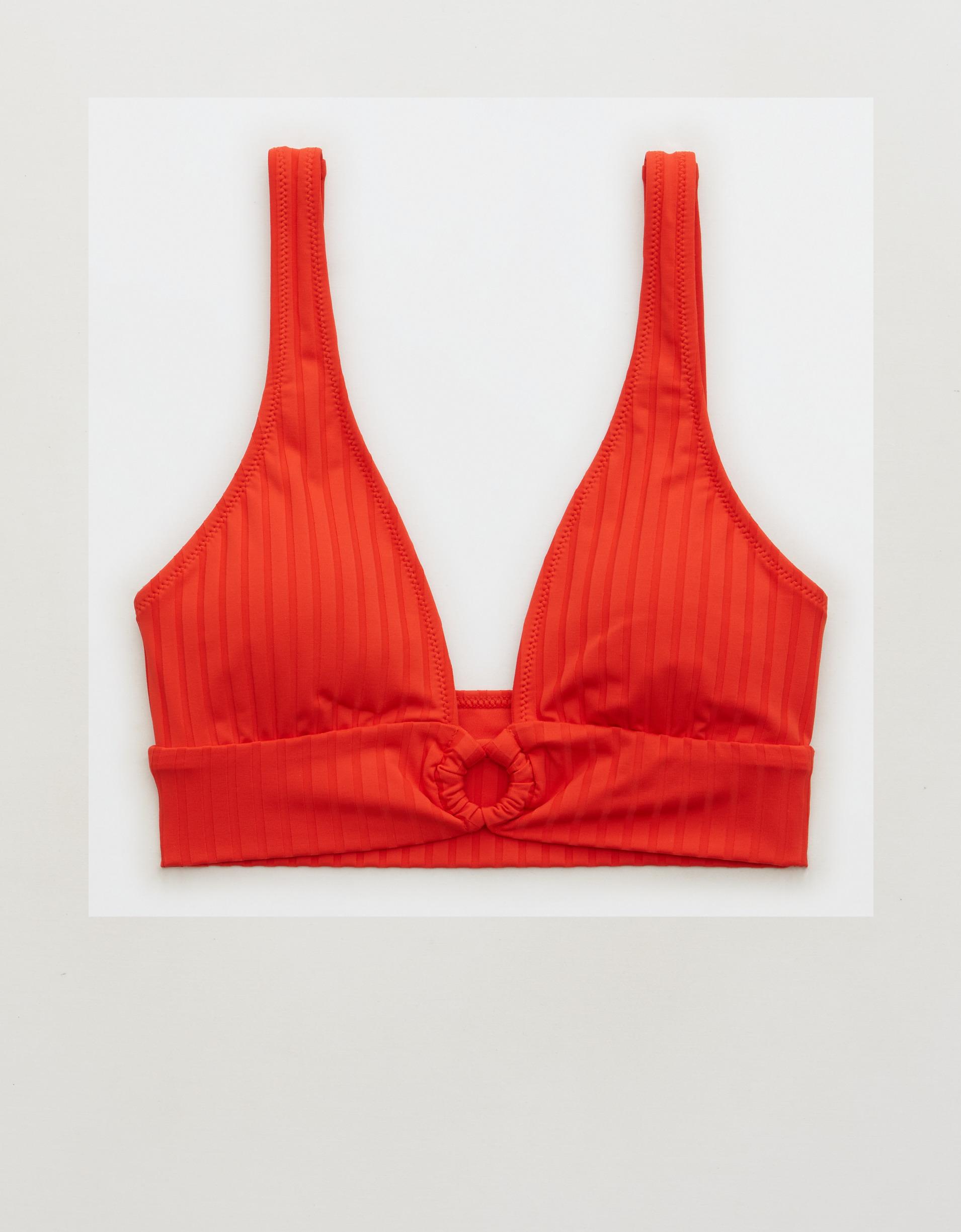 Aerie 闊羅紋長身 V 領圓環比堅尼上衣 $340