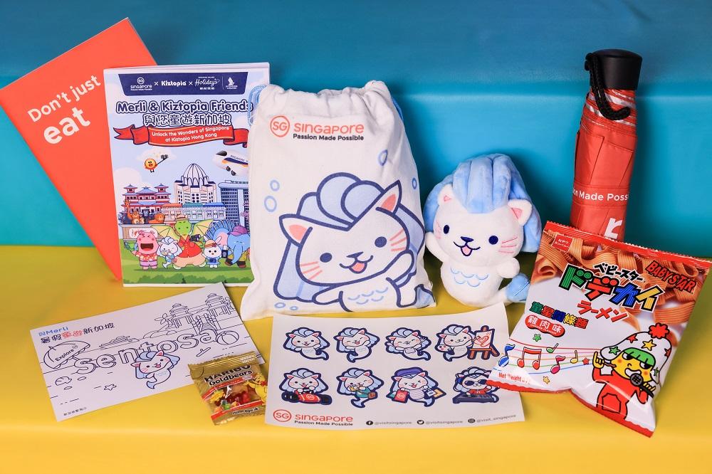 活動中,每位入場小朋友將獲派發「Merli & Kiztopia Friends與您童遊新加坡」活動手冊,即場完成所有任務的小朋友即可換領由新加坡旅遊局送出的紀念品乙份。