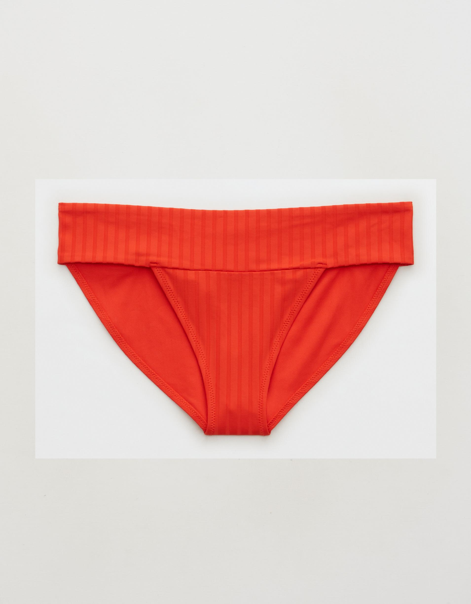 Aerie 闊羅紋束帶全覆蓋比堅尼泳褲 $240