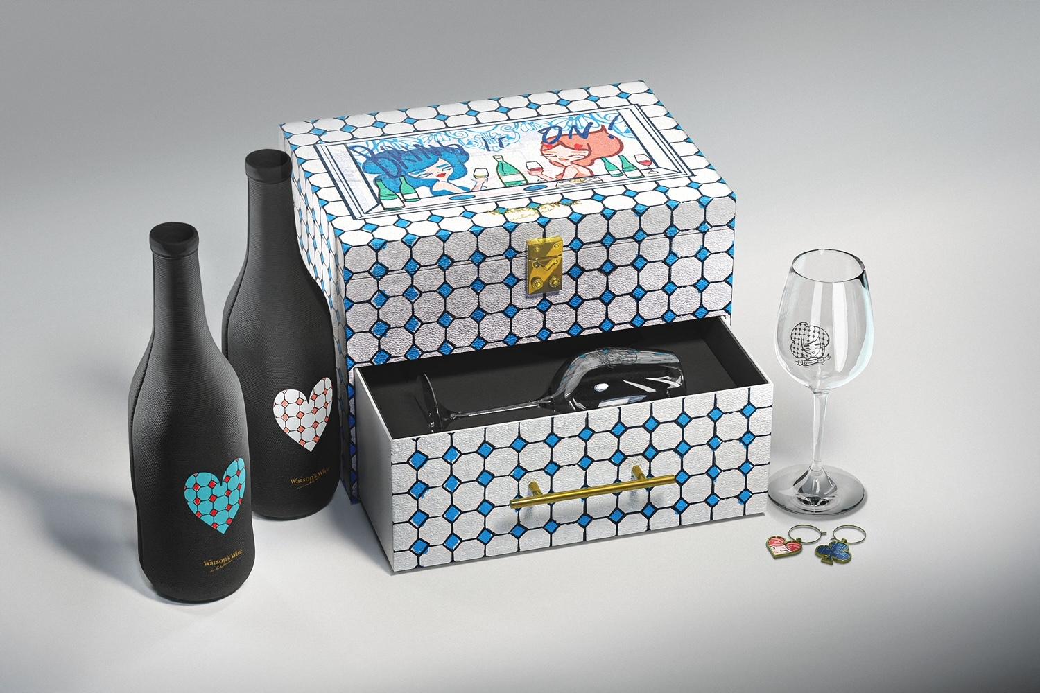 屈臣氏酒窖x本地藝術家Mickco Chan限量葡萄酒禮盒