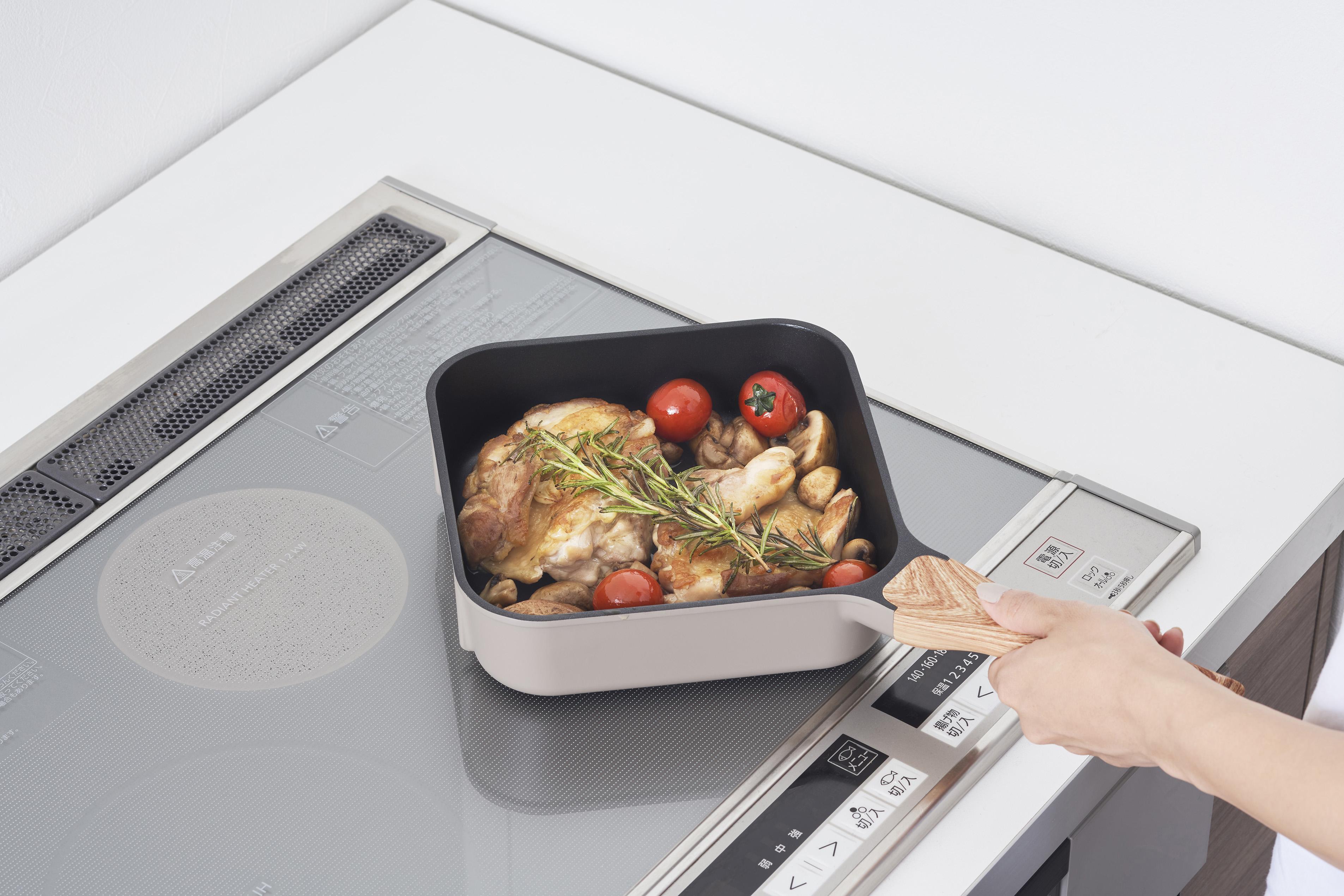 sutto 20厘米四角平底鍋(連蓋)