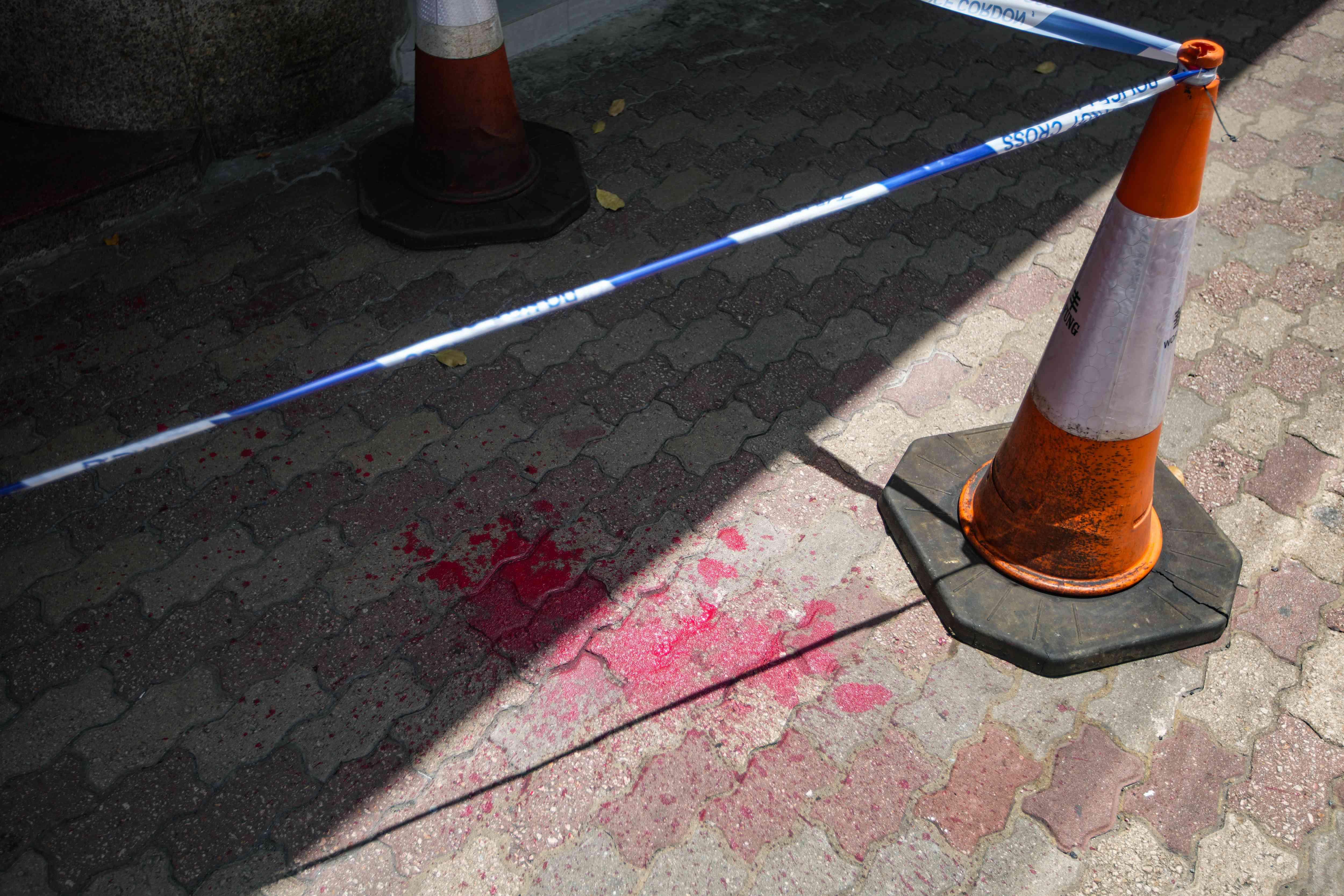 灣仔 比亞迪灣仔分店被淋紅油