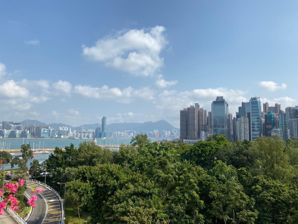 景觀可望部分維港海景,眺望九龍區一帶。