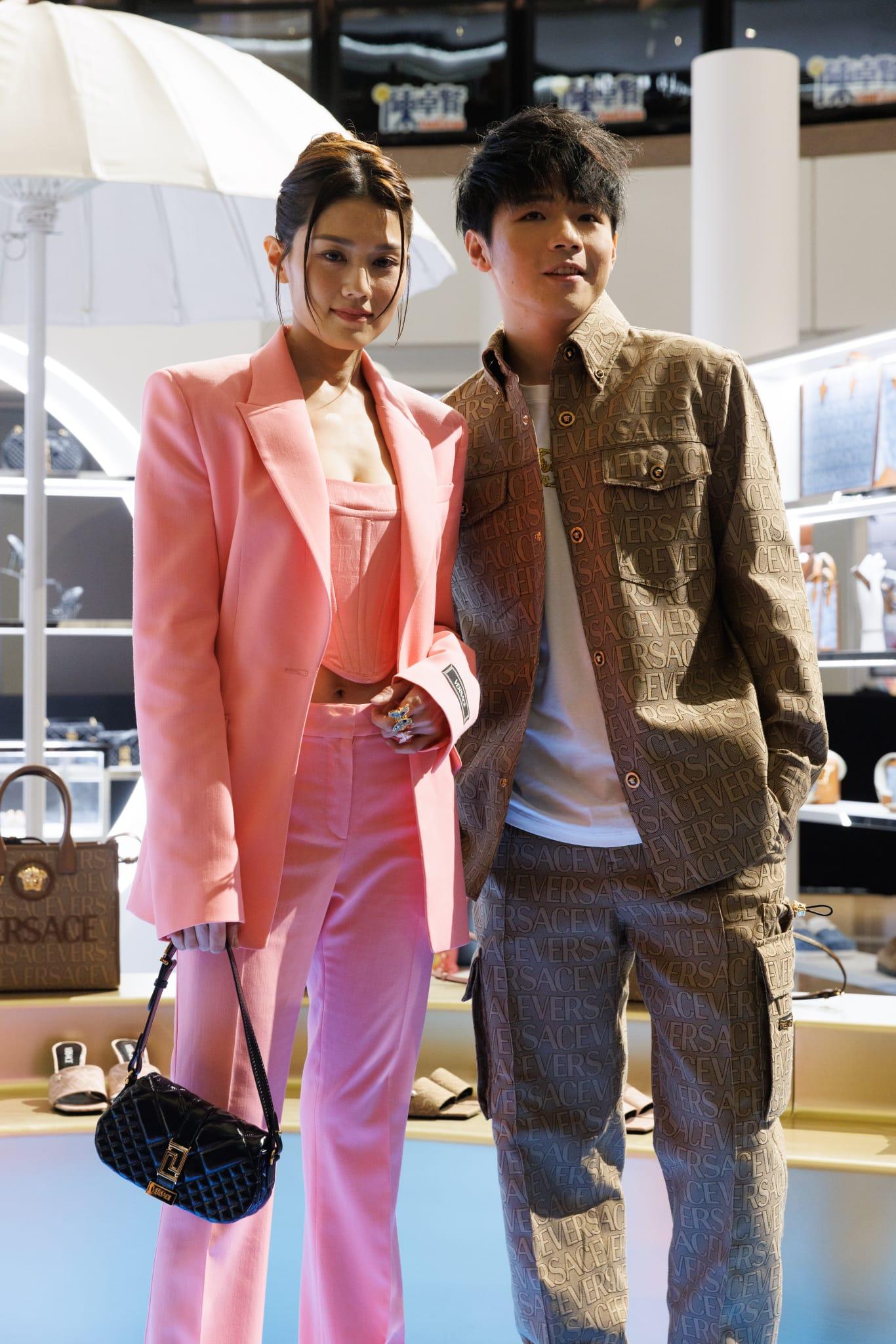 Ian與周秀娜出席時裝品牌活動。(蘇文傑攝)