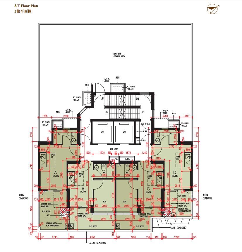 新盤樓書|土瓜灣明雋提供76伙 一層設4伙 面積207至260方呎