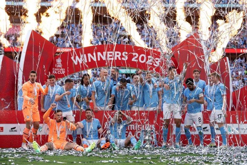 曼城奪英足盃成為本土雙料冠軍