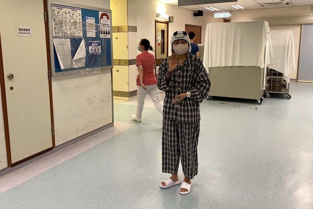 Sasha感謝香港樹仁大學與各界的支持。(「Symedialab新傳網」圖片)